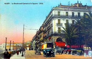 ALGER - BOULEVARD CARNOT ET SQUARE - 1931